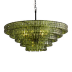 Ghiaccio Layered Glass Chandelier