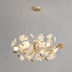 Gingko Bough Round Chandelier