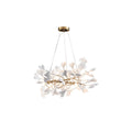 Gingko Chandelier U ∅ 23.6″ x H 11.8″ / Dia 60cm x H 30cm / White + gold Chandelier