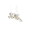 Gingko Chandelier A L 23.6″ x H 15.7″ / L 60cm x H 40cm / Gold + White Chandelier