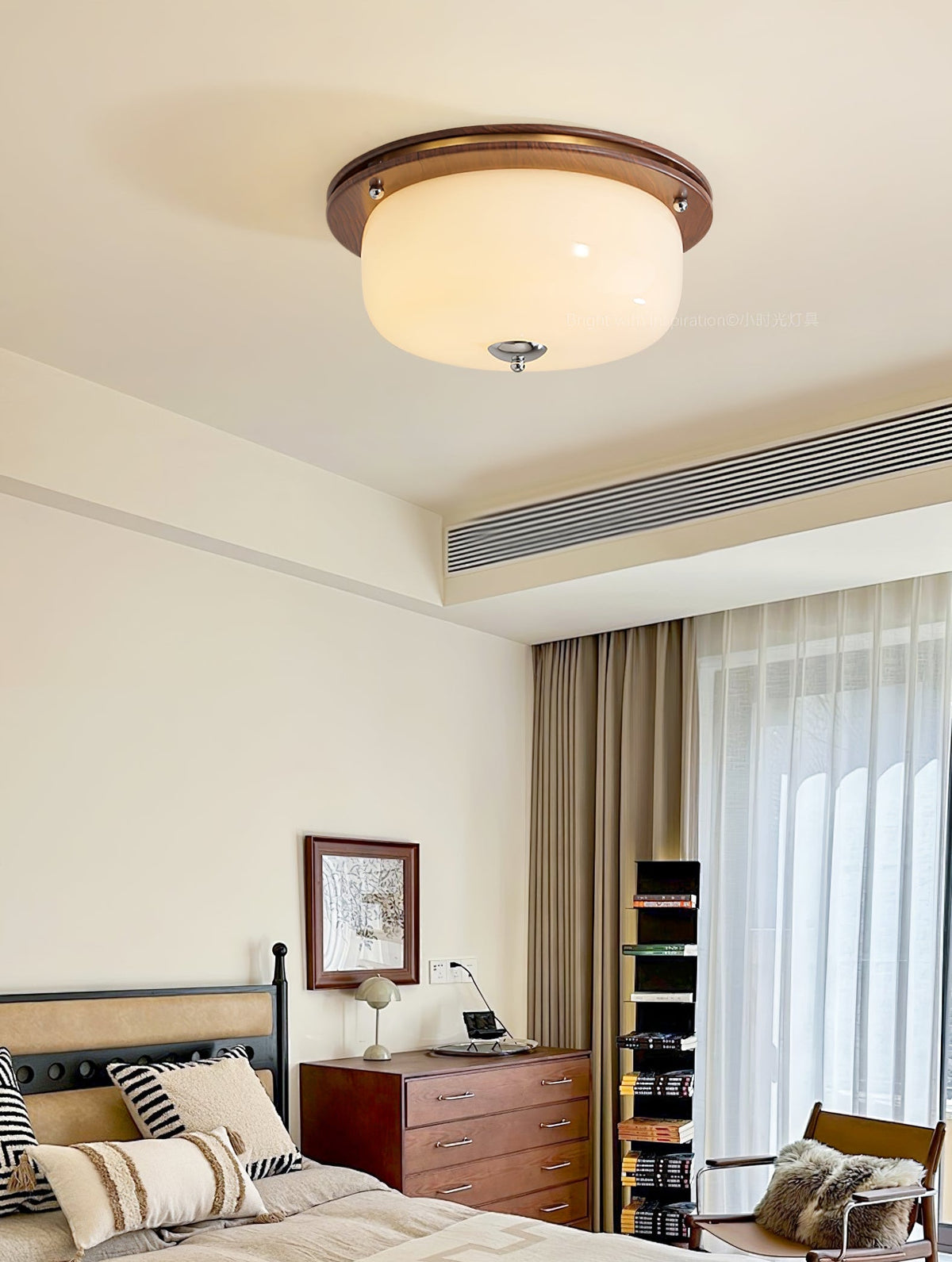 Glass Dome Ceiling Light