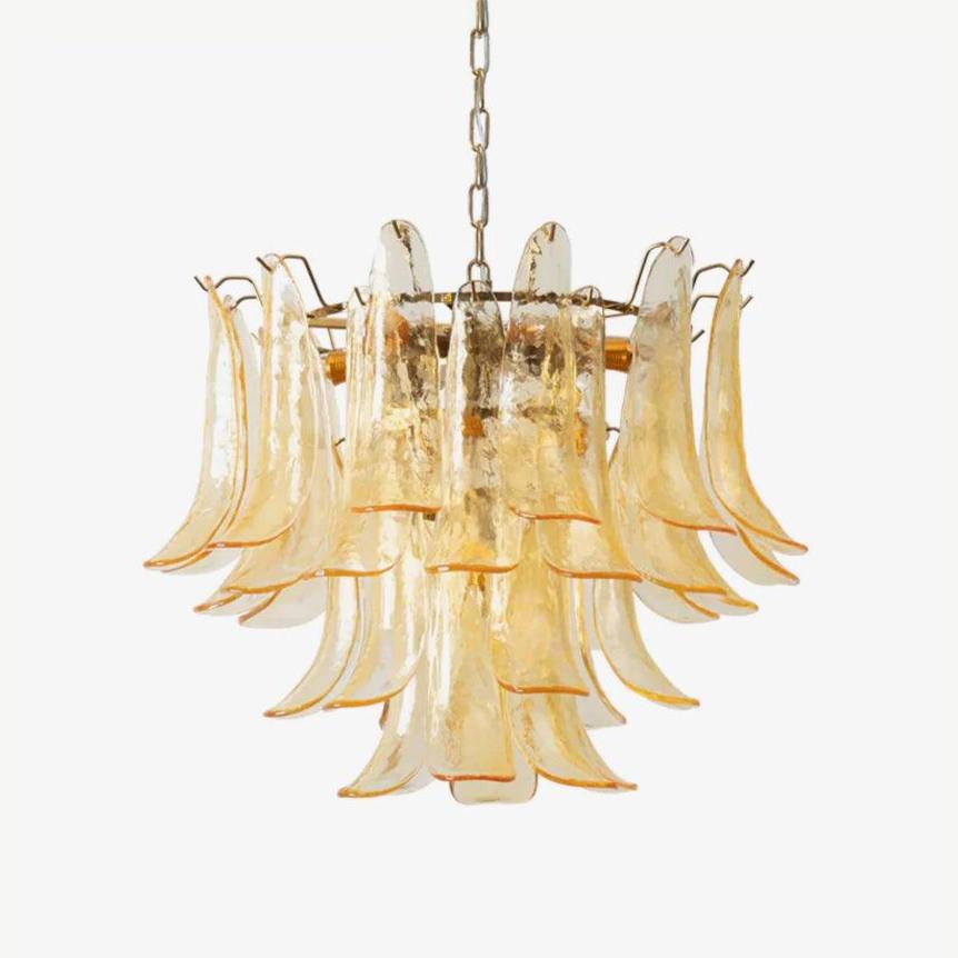 Murano Glass Leaf Chandelier