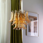 Murano Glass Leaf Chandelier