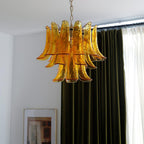 Murano Glass Leaf Chandelier