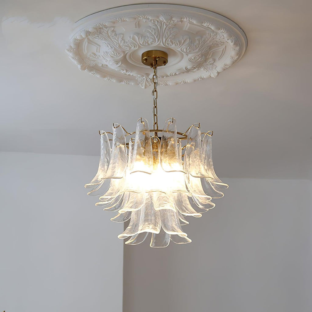 Murano Glass Leaf Chandelier