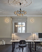 Glass Sphere Cluster Chandelier Chandelier
