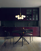 Glass Sphere Cluster Chandelier Chandelier