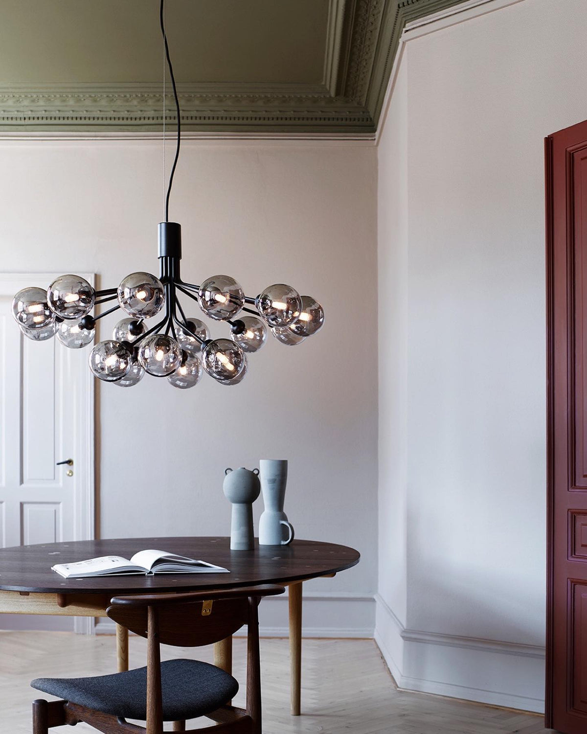 Glass Sphere Cluster Chandelier Chandelier
