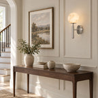 Globe Alabaster Wall Sconce