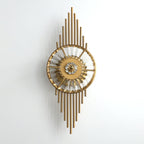 Crystal Gear Gold Wall Light ∅ 9.8″ x H 25.6″ / Dia 25cm x H 65cm / Gold & Clear crystal glass Wall lamp