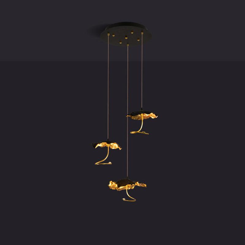 Brass Aviary Constellation Chandelier 3 heads ? 20.5″ x H 59.1″ / Dia 52cm x H 150cm / Brass & Black / Warm Light