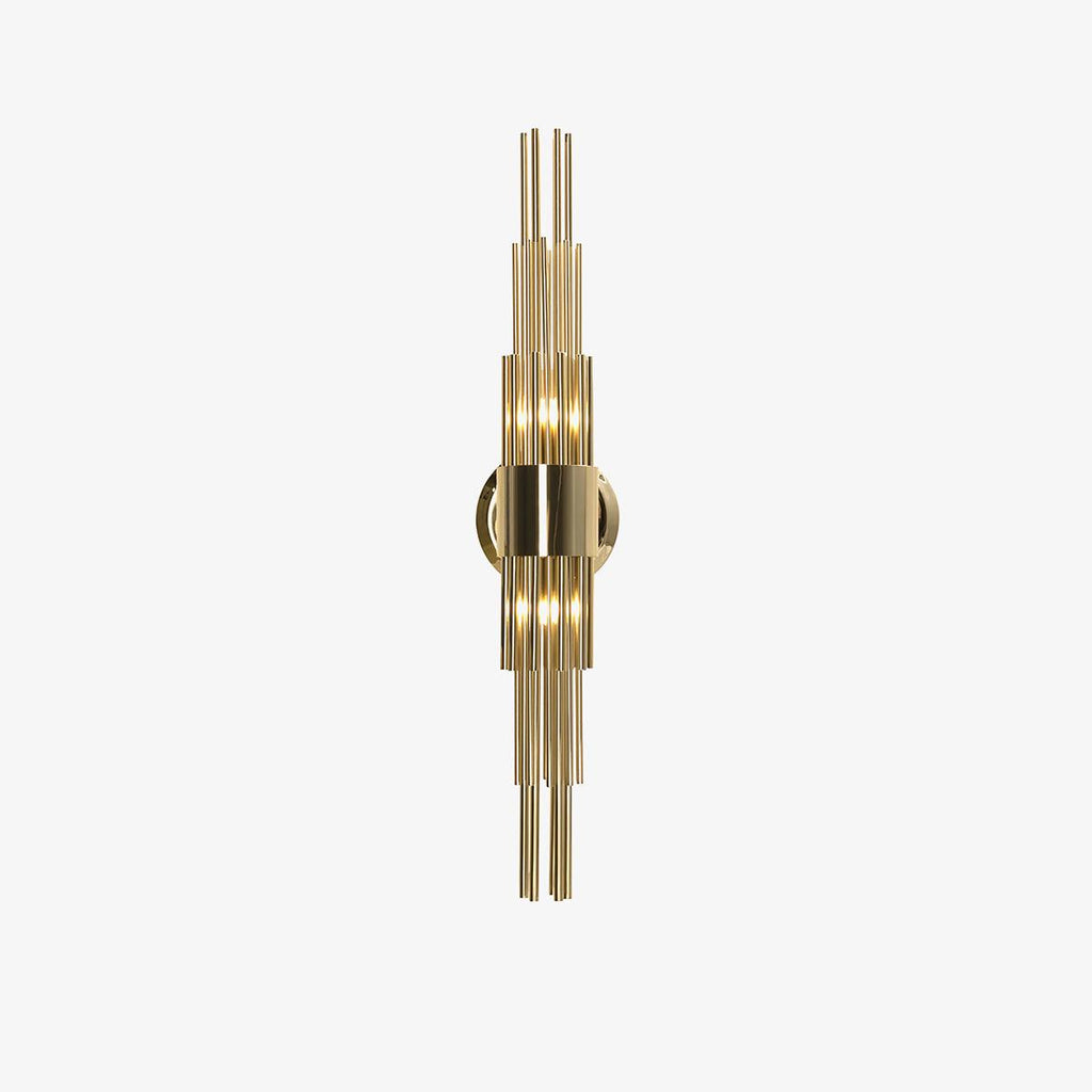 Gold Streamline Wall Lamp Dia 12cm x H 60cm / ∅ 4.7″ x H 23.6″ / Gold Wall lamp