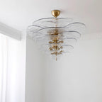 Petals Gold Murano Chandelier