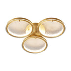 Golden Rings Ceiling Light ∅ 17.7″ x H 2.7″ / Dia 45cm x H 7cm / Brass / Three-Color Changing Light Ceiling lamp