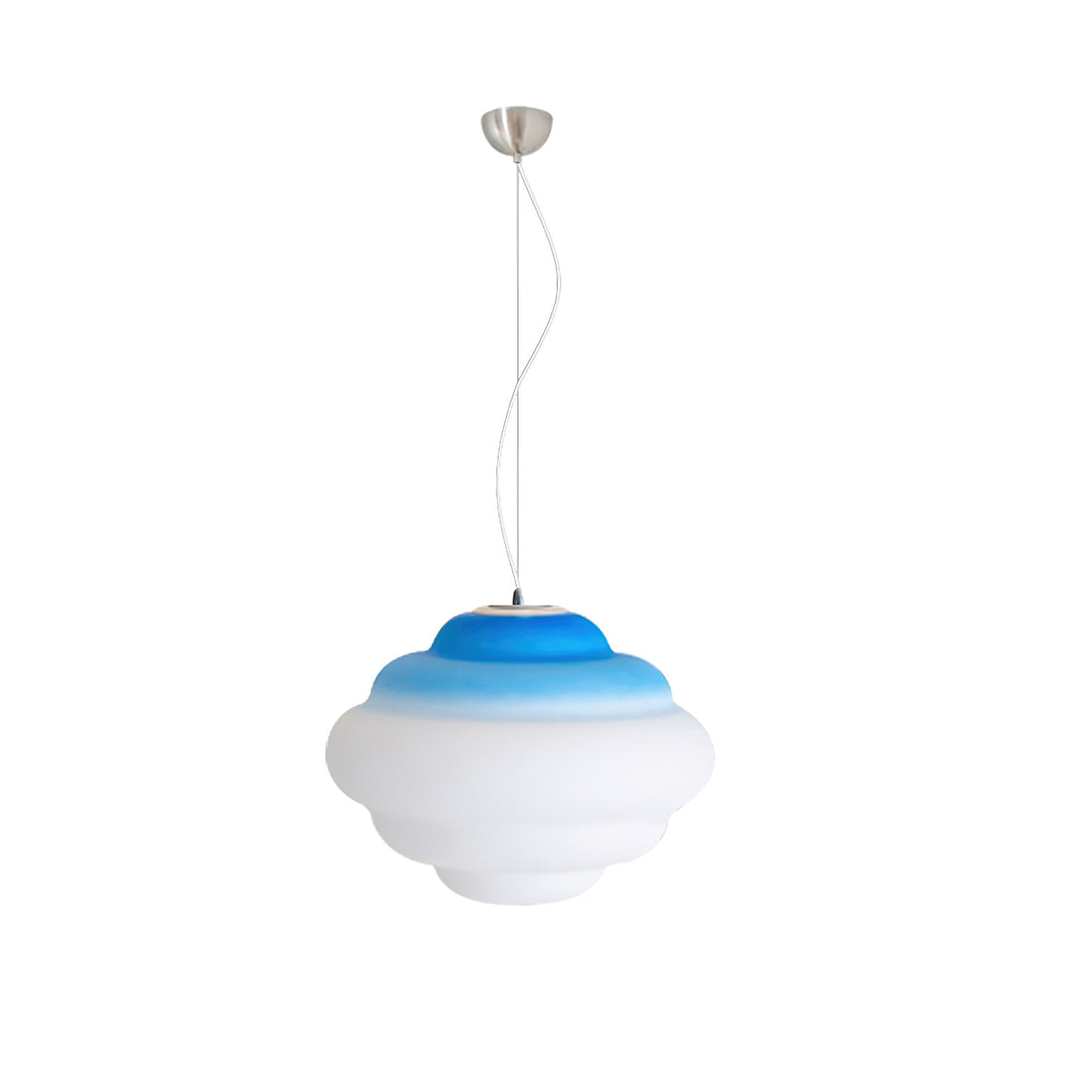 Gradient Cloudy Pendant Lamp ∅ 15.7″ x H 11.8″ / Gradient Blue Pendant light