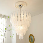 Grid Glass Waterfall Chandelier Chandelier