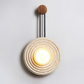 Growth Ring Wall Lamp ∅ 13″ x H 23.6″ / Dia 33cm x H 60cm / Dark walnut & Beige Wall lamp