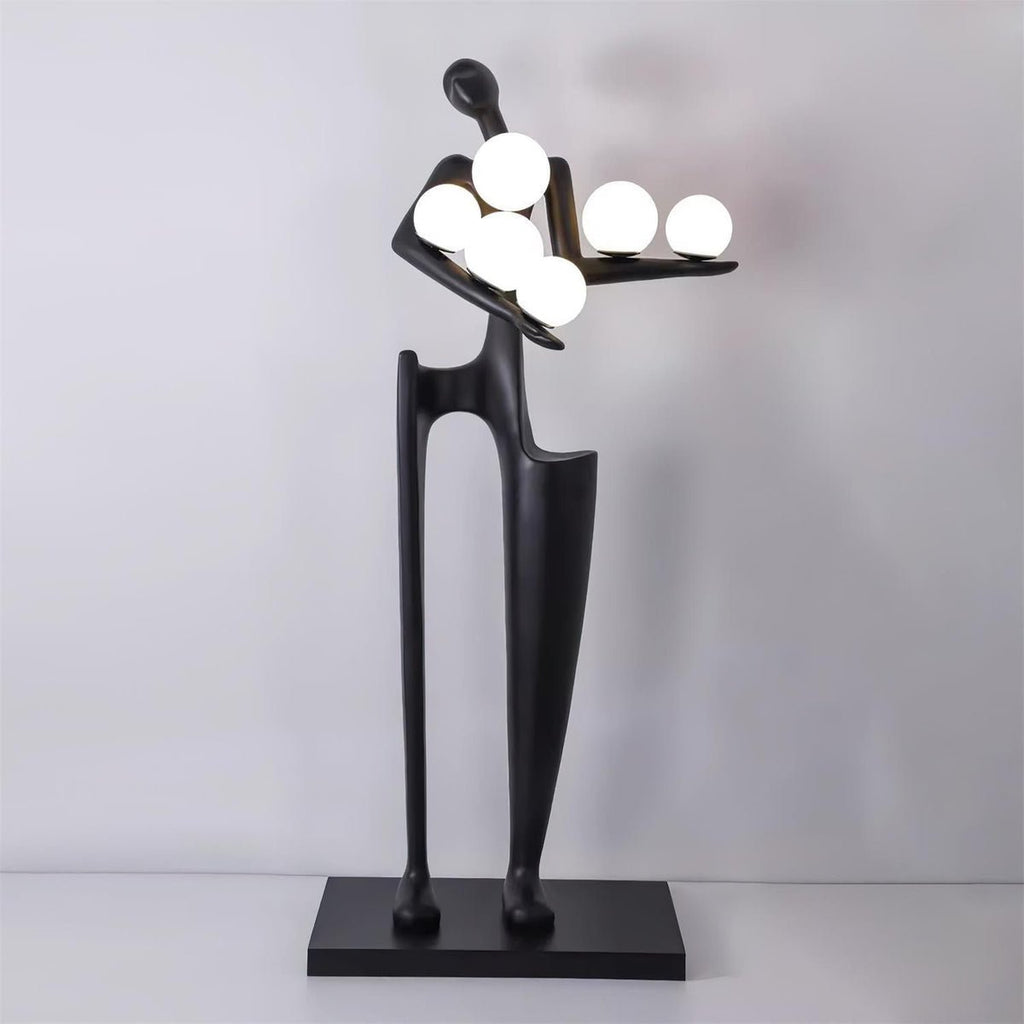 Guardian Sculpture Floor Lamp ∅ 27.5″ x H 68.8″ / Dia 70cm x H 175cm / Black / US Plug Floor lamp