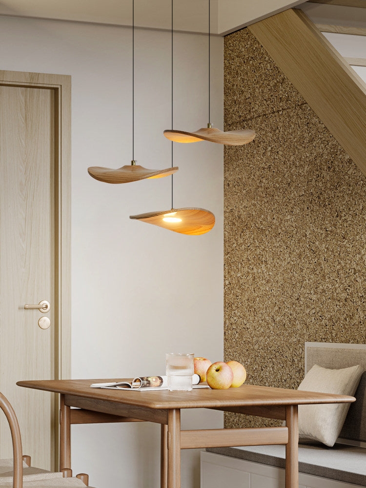 Gyre Wood Blade Chandelier