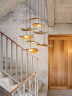 Gyre Wood Blade Chandelier