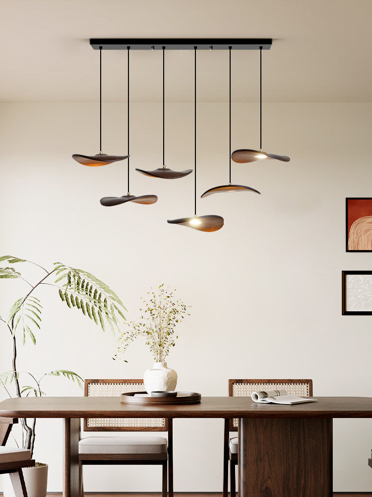 Gyre Wood Blade Chandelier