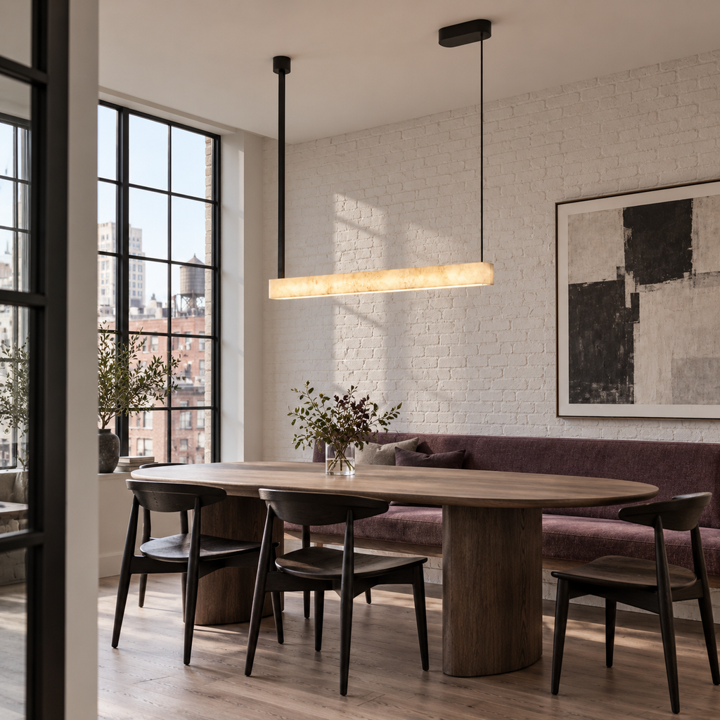 Halia Alabaster Linear Pendant Lamp