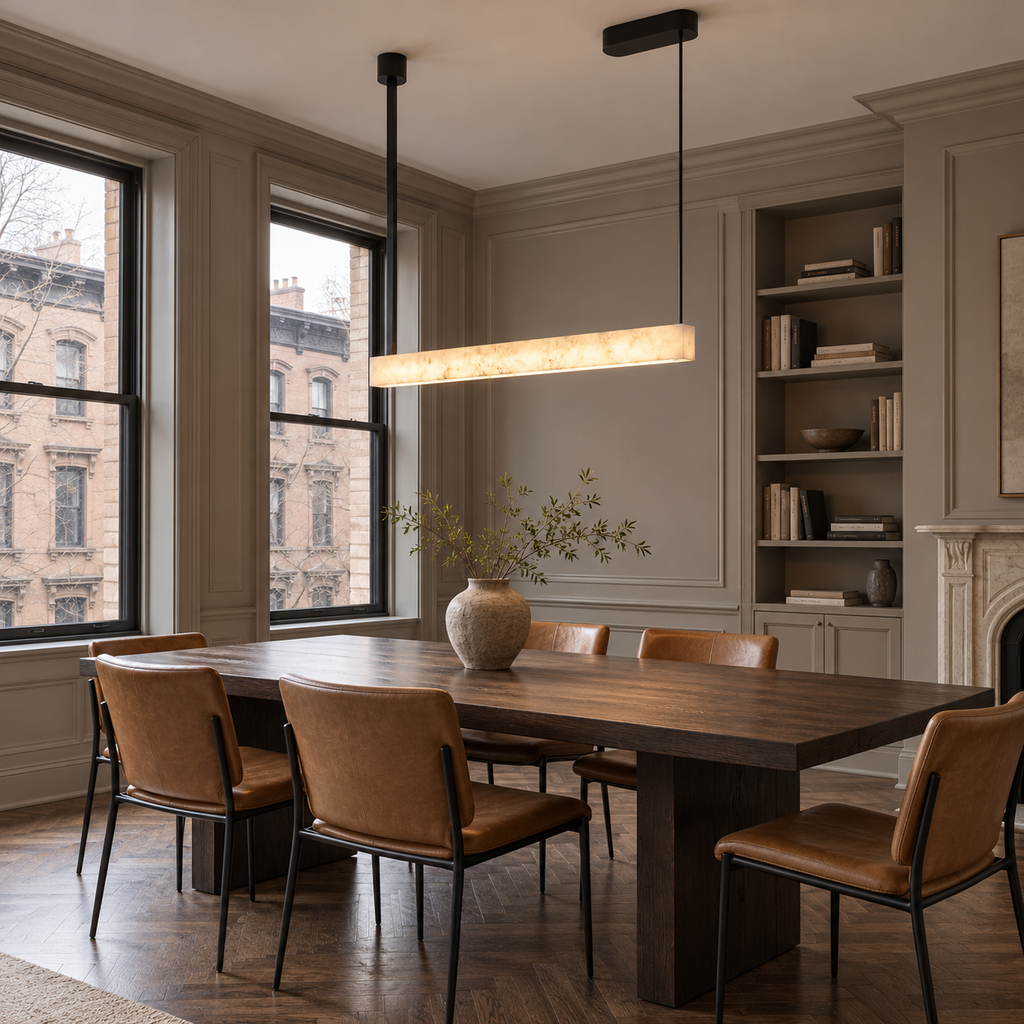 Halia Alabaster Linear Pendant Lamp