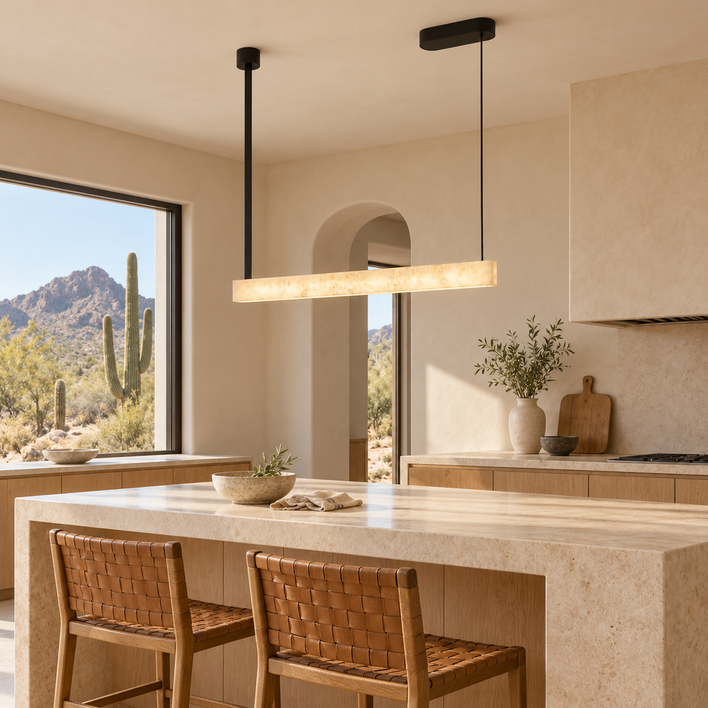 Halia Alabaster Linear Pendant Lamp