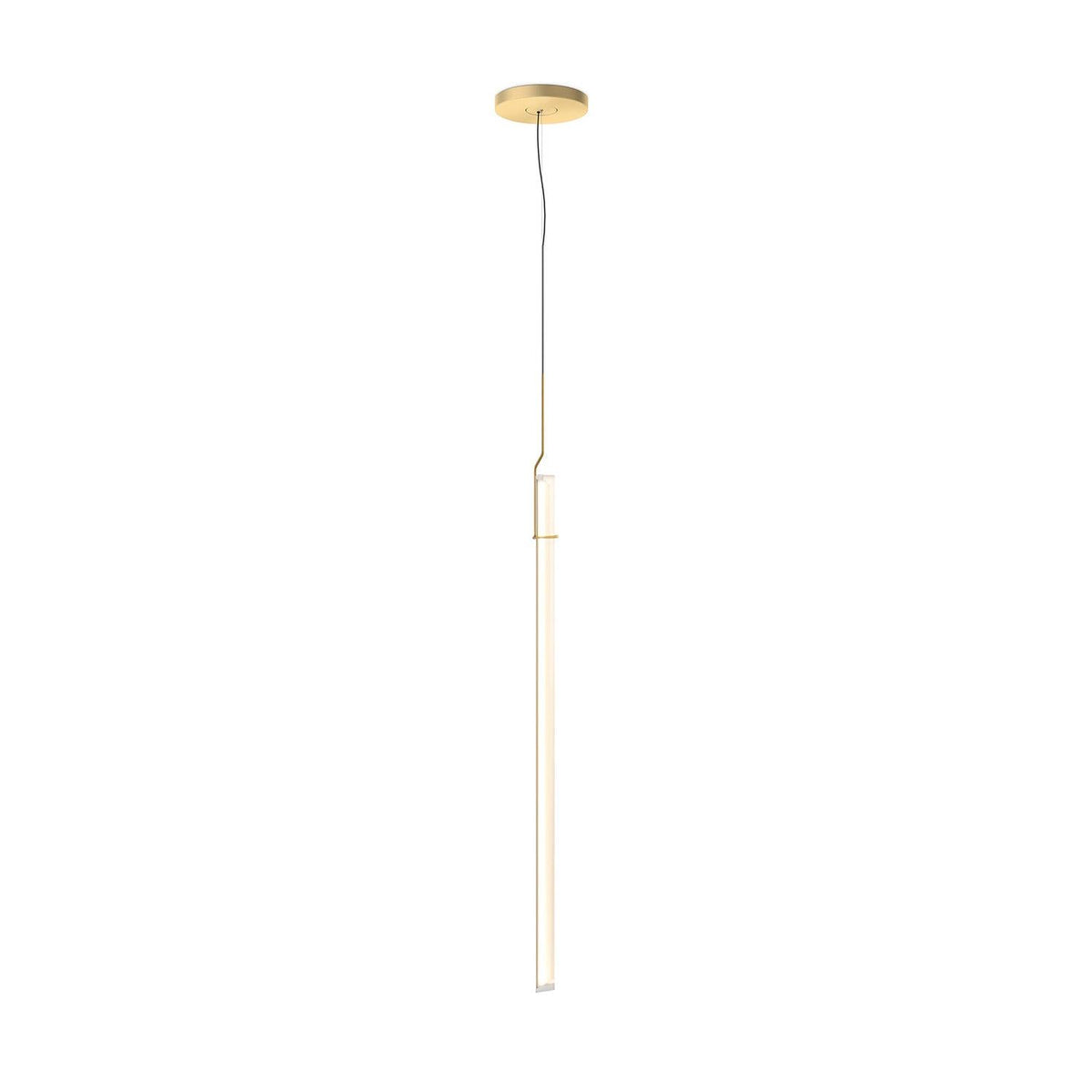 Halo Jewel Straight Pendant Light ∅ 7.9″ x H 39.4″ / Dia 20cm x H 100cm / Gold / Warm Light Pendant light