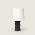 Black Organic Wood Table Lamp
