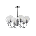 Hamilton Chandelier 6 heads ∅ 23.6″ x H 12.6″ / Dia 60cm x H 32cm / Chrome Chandelier