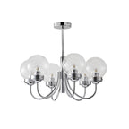 Hamilton Chandelier 6 heads ∅ 23.6″ x H 12.6″ / Dia 60cm x H 32cm / Chrome Chandelier