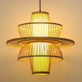 Handmade Sigyn Bamboo Pendant Lamp ∅ 17.7″ x H 15.7″ / Dia 45cm x H 40cm / Natural bamboo Pendant light
