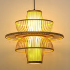 Handmade Sigyn Bamboo Pendant Lamp ∅ 17.7″ x H 15.7″ / Dia 45cm x H 40cm / Natural bamboo Pendant light