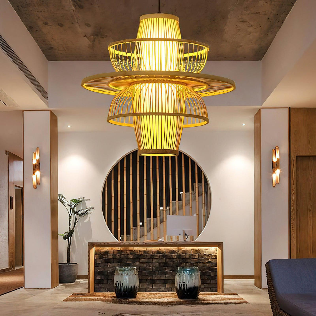 Handmade Sigyn Bamboo Pendant Lamp Pendant light