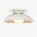 Harper Glass Dome Ceiling Lamp ∅ 11″ x H 5.1″ / Dia 28cm x H 13cm (Power: ~12W) / White Ceiling lamp