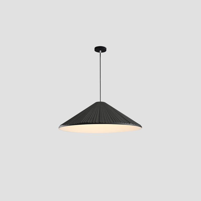 Hat Resin Pendant Lamp ∅ 16.5 x H 59″ / Dia 42cm x H 150cm / Black / Warm Light Pendant light