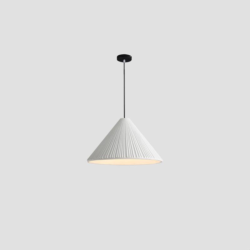 Hat Resin Pendant Lamp ∅ 12.6 x H 59″ / Dia 32cm x H 150cm / White / Warm Light Pendant light