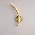 Hayes Wall Light ∅ 4.7″ x H 16.5″ / Dia 12cm x H 42cm（Power: ~15W） / Gold & Clear / Warm White Wall lamp