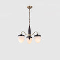 Hazelnut Branch Chandelier Dia 50cm x H 42cm / ∅ 19.7″ x H 16.5″ / Brass & Walnut wood Chandelier
