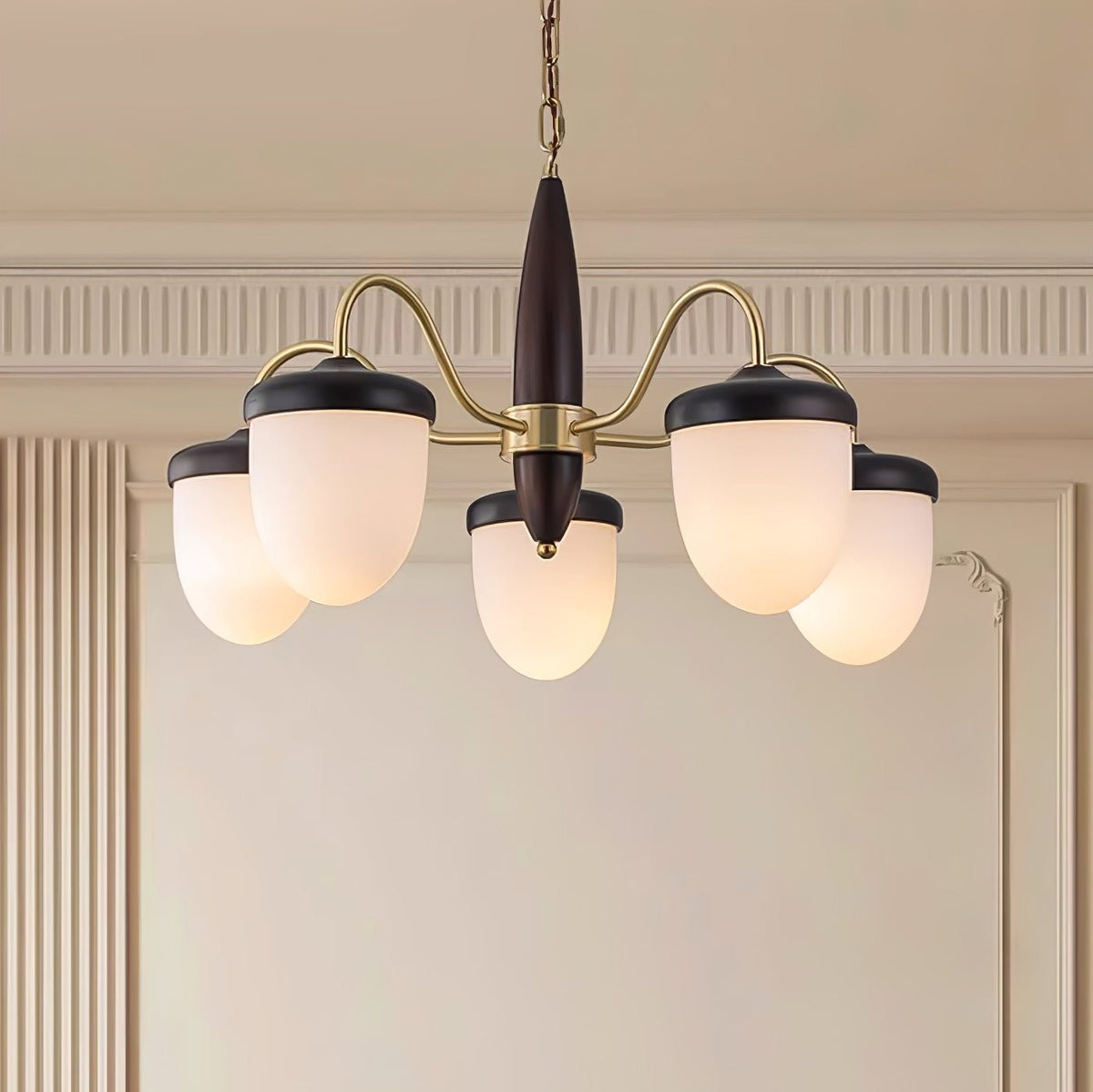 Hazelnut Branch Chandelier Chandelier