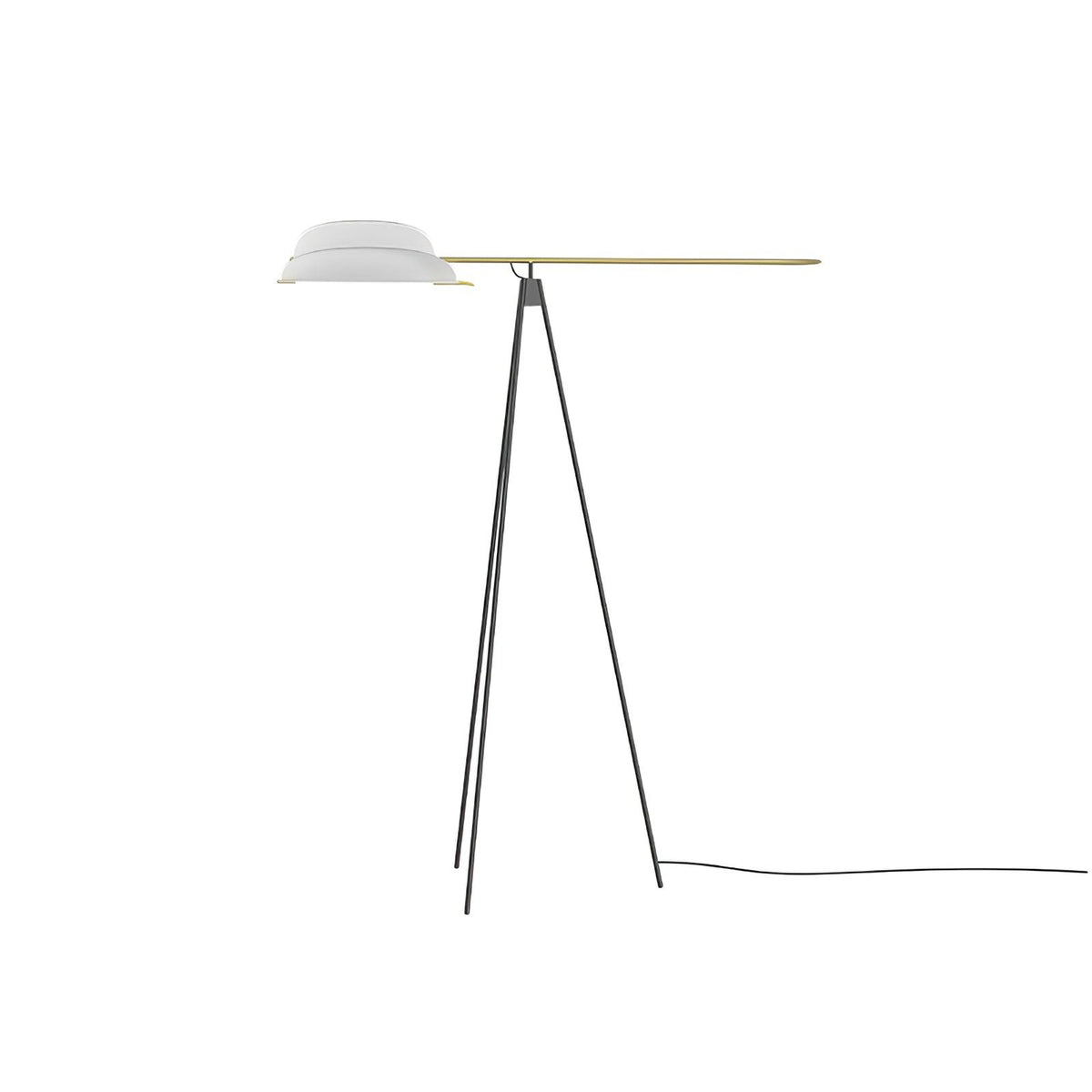 Heart Wing Tripod Floor Lamp ∅ 23.6″ x H 66.9″ / Dia 60cm x H 170cm / Gold & Black & White / US Plug Floor lamp