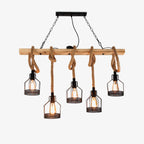 Hemp Rope Industrial Grenade Chandelier Chandelier
