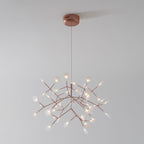 Rose Gold Firefly LED Chandelier