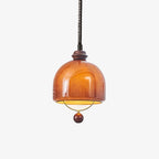 Herda Pendant Lamp ∅ 9.8″ x H 8.3″ / Dia 25cm x H 21cm / Dark walnut & Dark Brown Pendant light