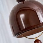 Herda Pendant Lamp ∅ 9.8″ x H 8.3″ / Dia 25cm x H 21cm / Dark walnut & Dark Brown Pendant light
