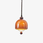 Herda Pendant Lamp ∅ 9.8″ x H 8.3″ / Dia 25cm x H 21cm / Dark walnut & Dark Brown Pendant light