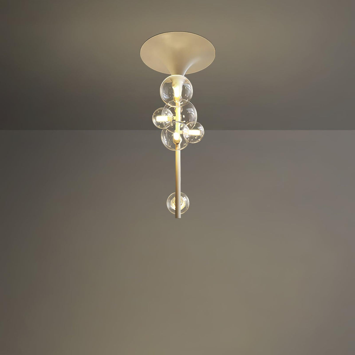 Hermann Horn Ceiling Light 6 Heads ∅ 11.8″ x H 24.1″ / Dia 30cm x H 61cm / White Ceiling lamp