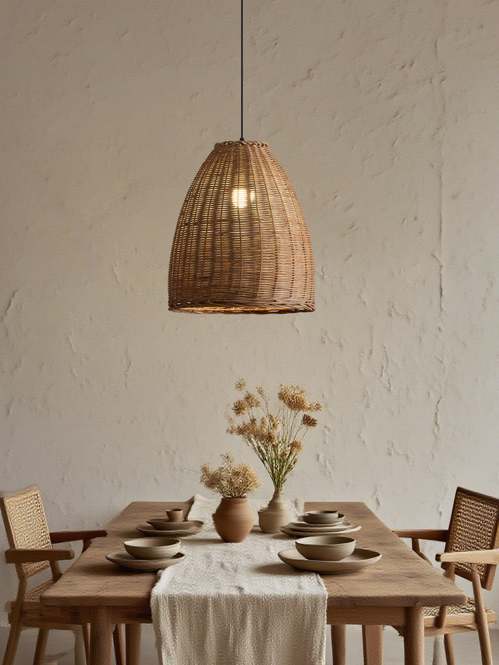 Thatch Woven Rattan Pendant Lamp