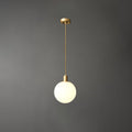 Holly Pendant Light Model A ∅ 7.9″ x H 10.2″ / Dia 20cm x H 26cm / Brass & White Pendant light